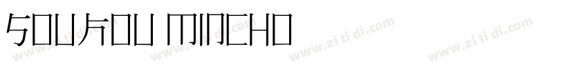 Soukou Mincho字体转换